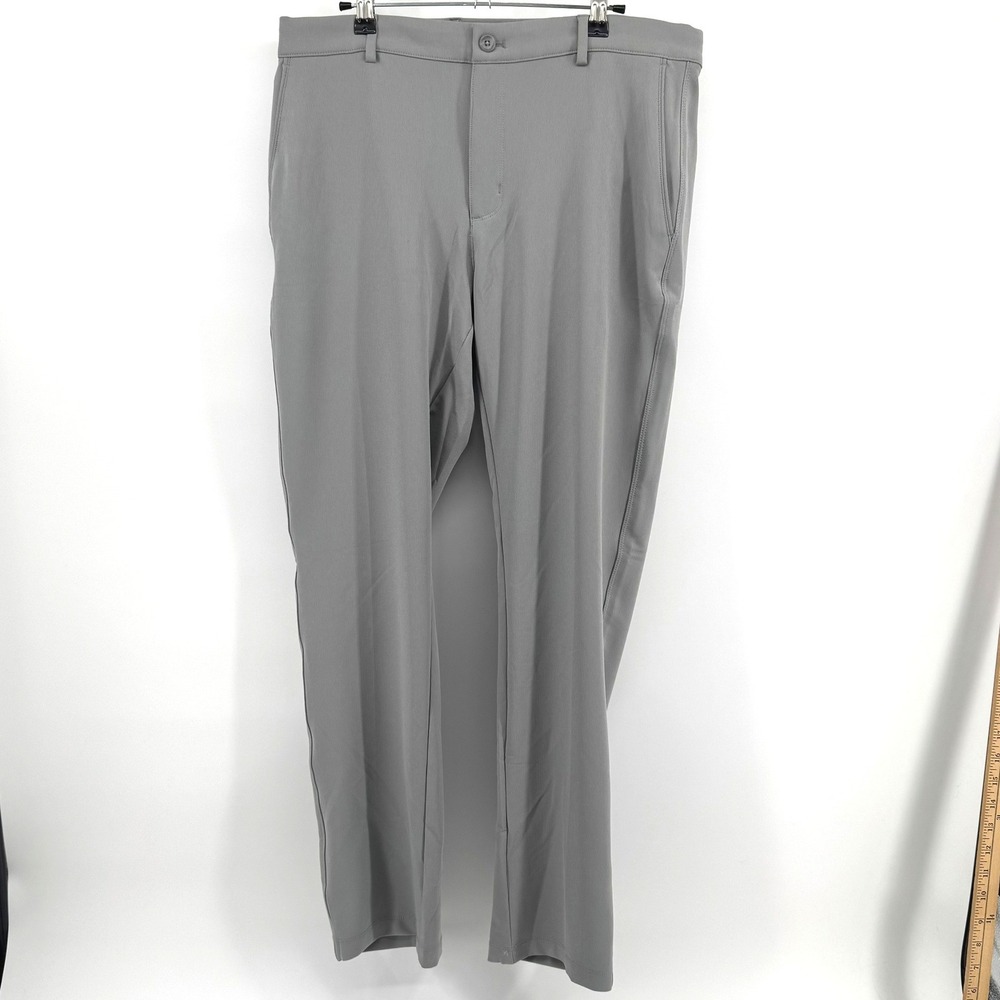 Greg Norman Golf Pants Mens 34x32 Grey Performance Stretch Golfcore